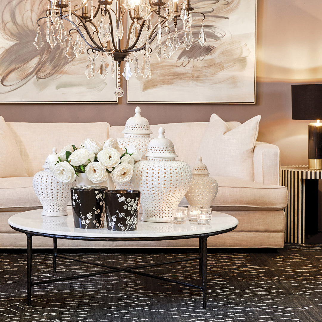 Heston Round Marble Coffee Table
