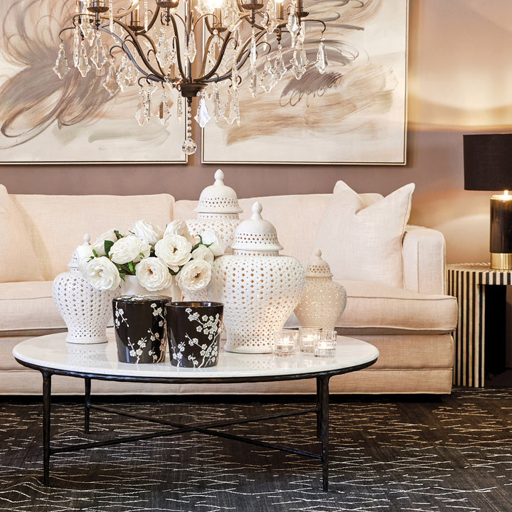 Heston Round Marble Coffee Table
