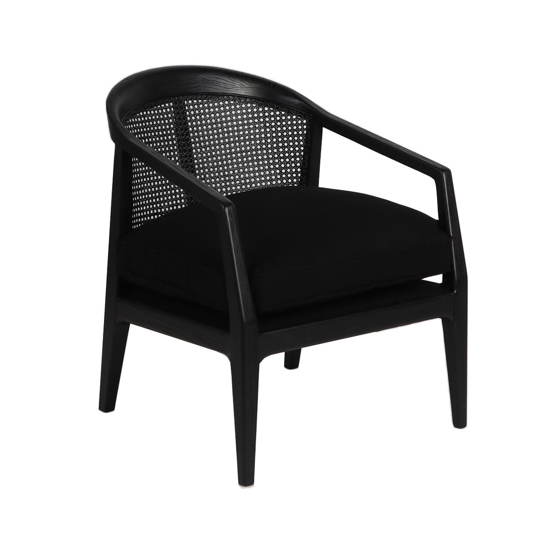 Willow Black Rattan Arm Chair