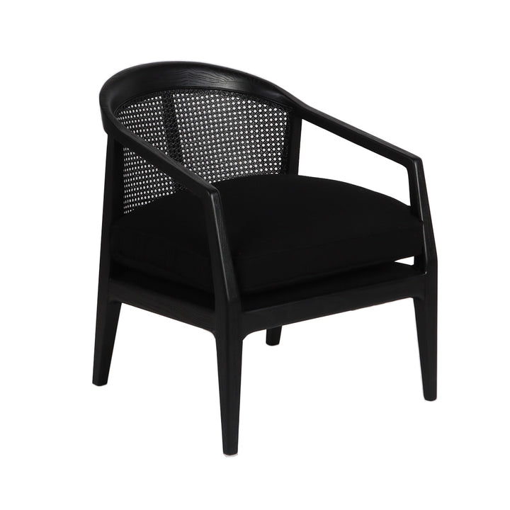 Willow Black Rattan Arm Chair