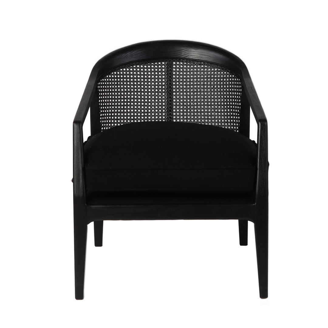 Willow Black Rattan Arm Chair