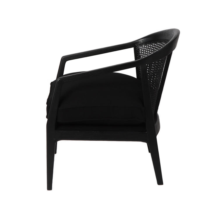 Willow Black Rattan Arm Chair