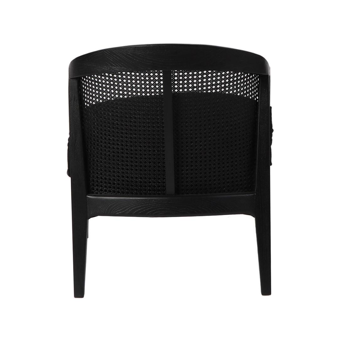 Willow Black Rattan Arm Chair