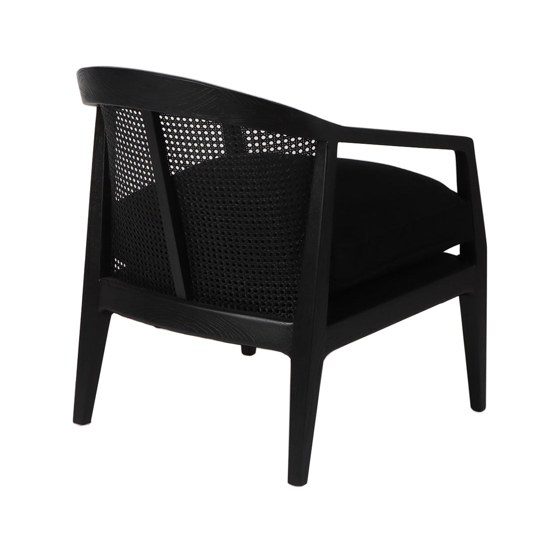 Willow Black Rattan Arm Chair