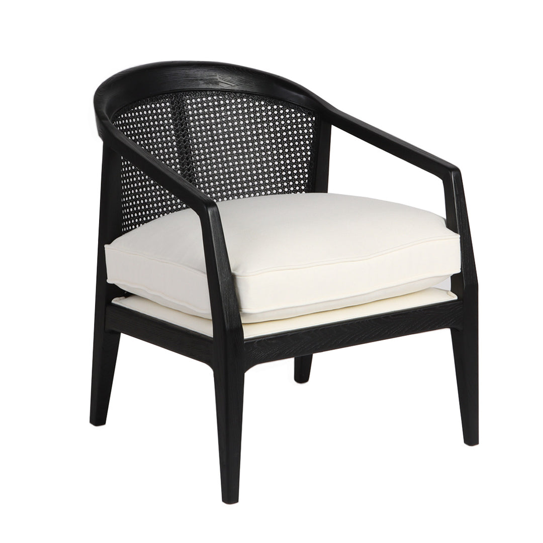 Willow Black Rattan Arm Chair