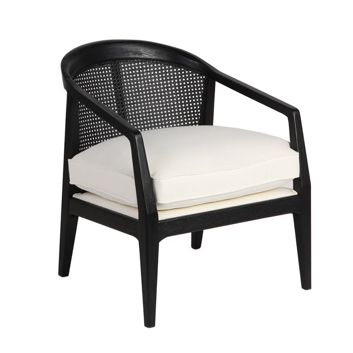 Willow Black Rattan Arm Chair