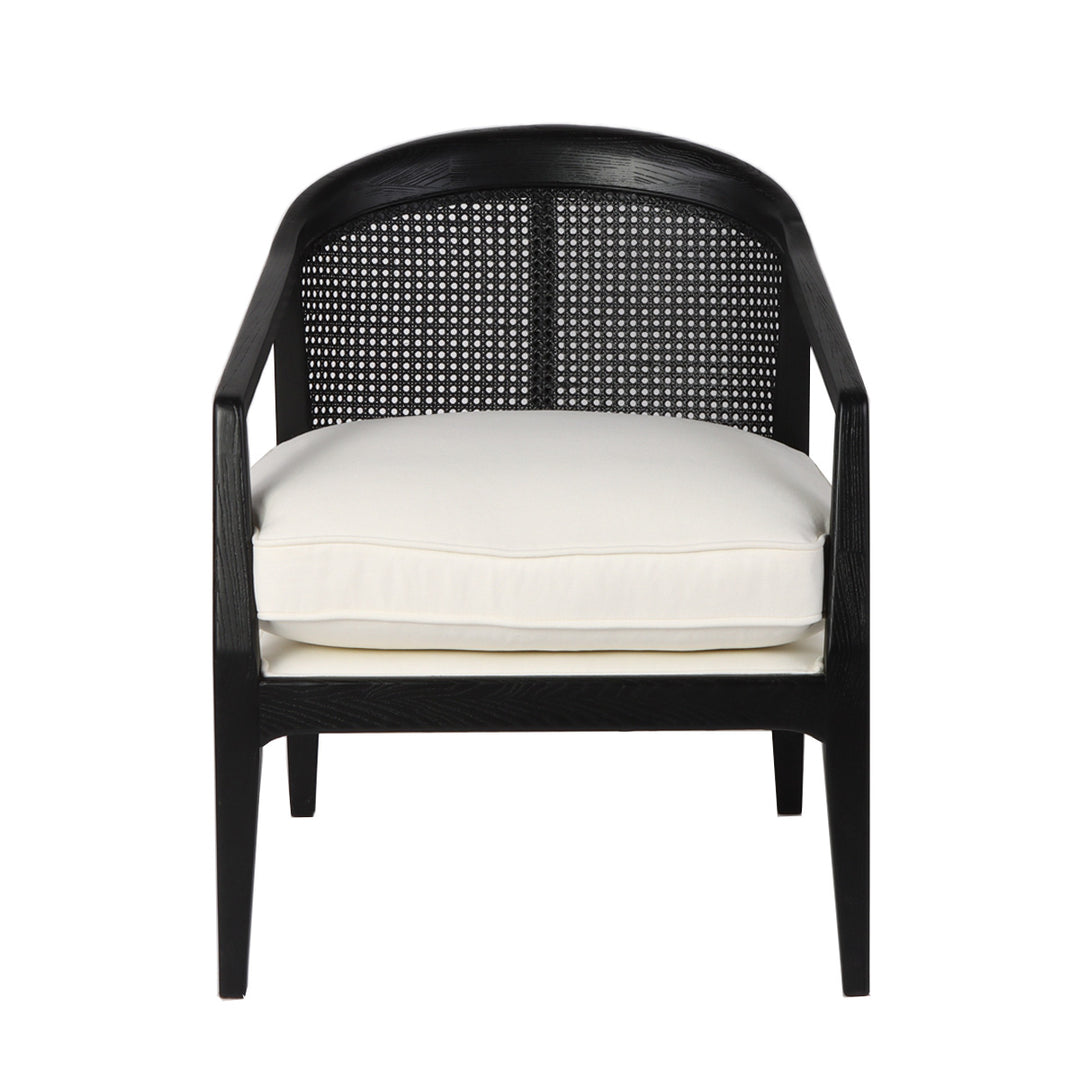 Willow Black Rattan Arm Chair