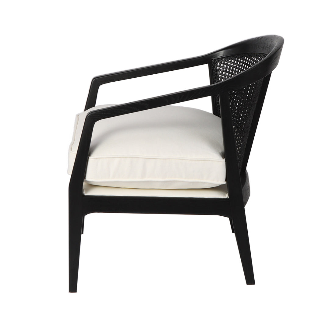 Willow Black Rattan Arm Chair