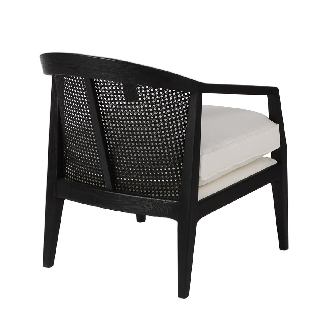 Willow Black Rattan Arm Chair