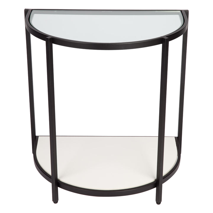 Crescent Stone Side Table