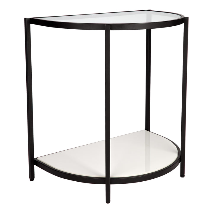 Crescent Stone Side Table