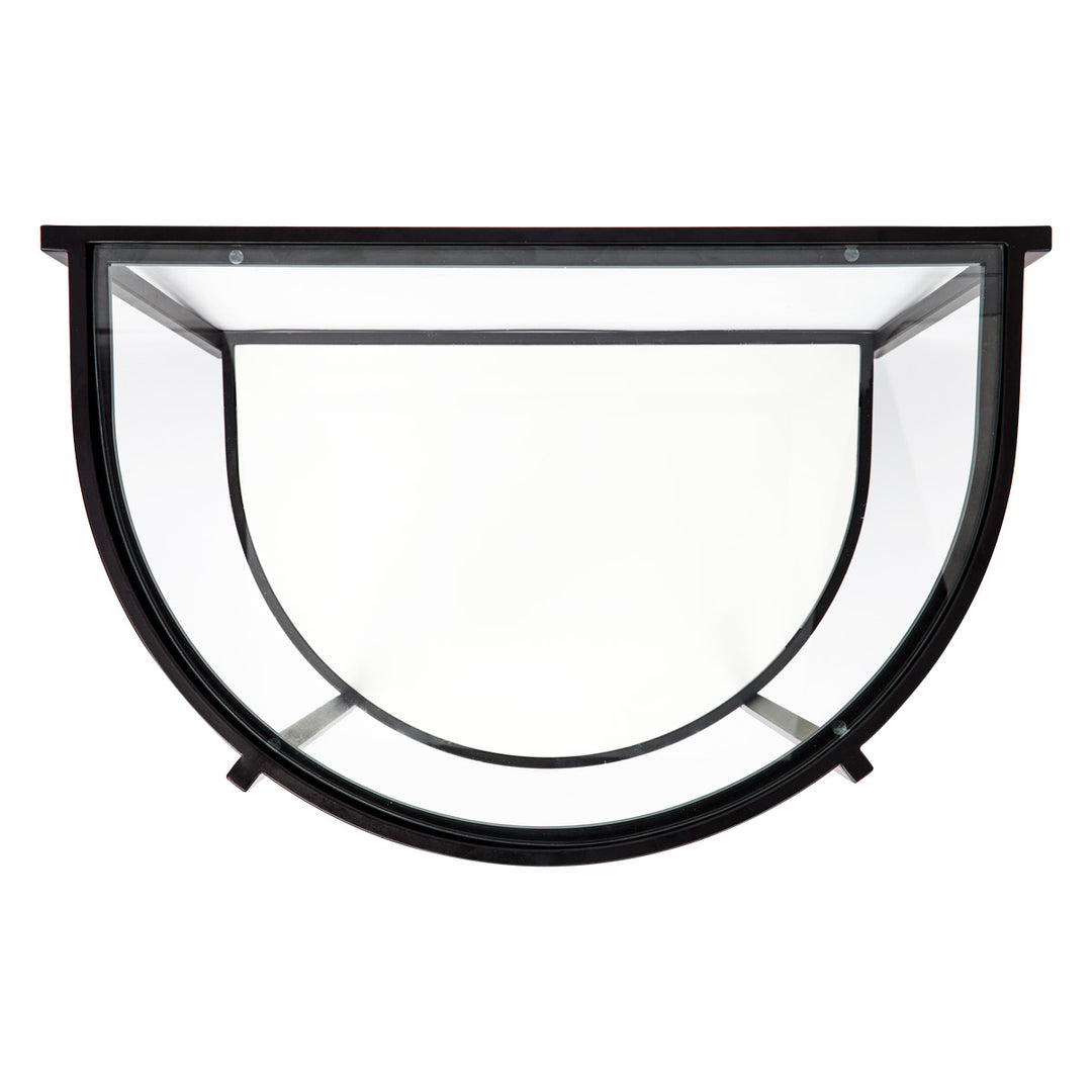 Crescent Stone Side Table