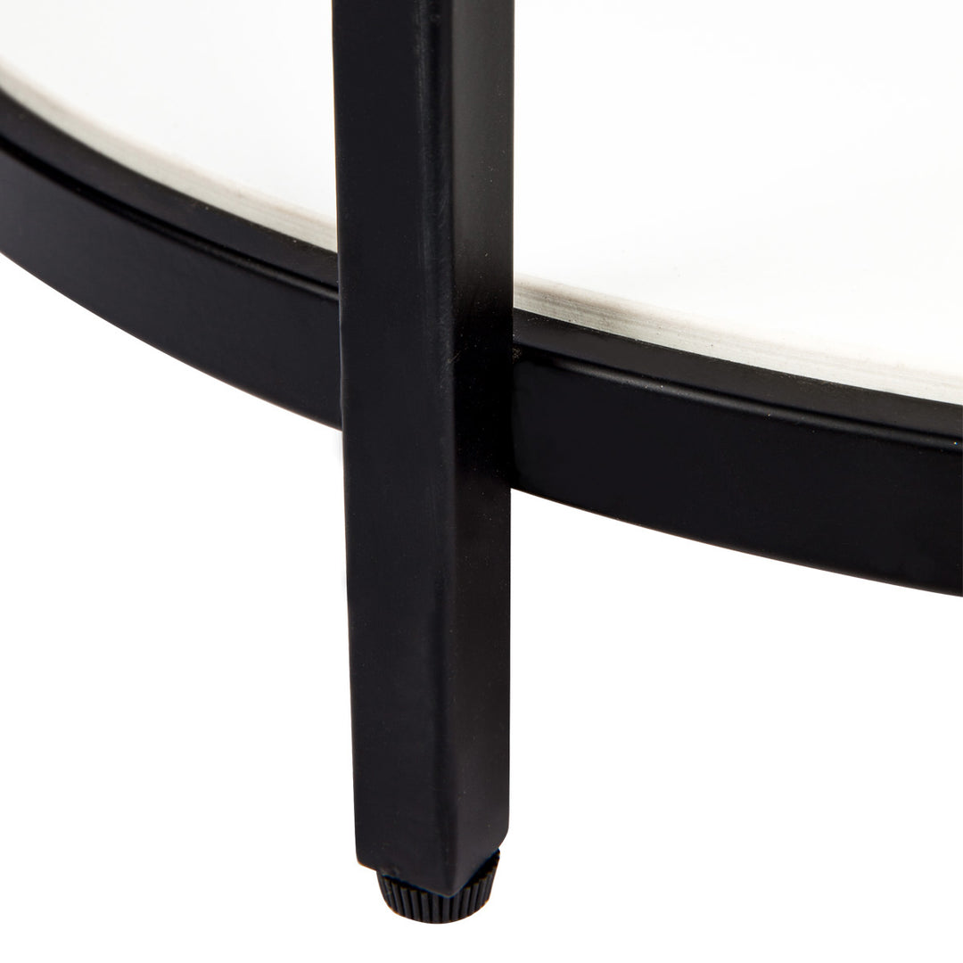Crescent Stone Side Table