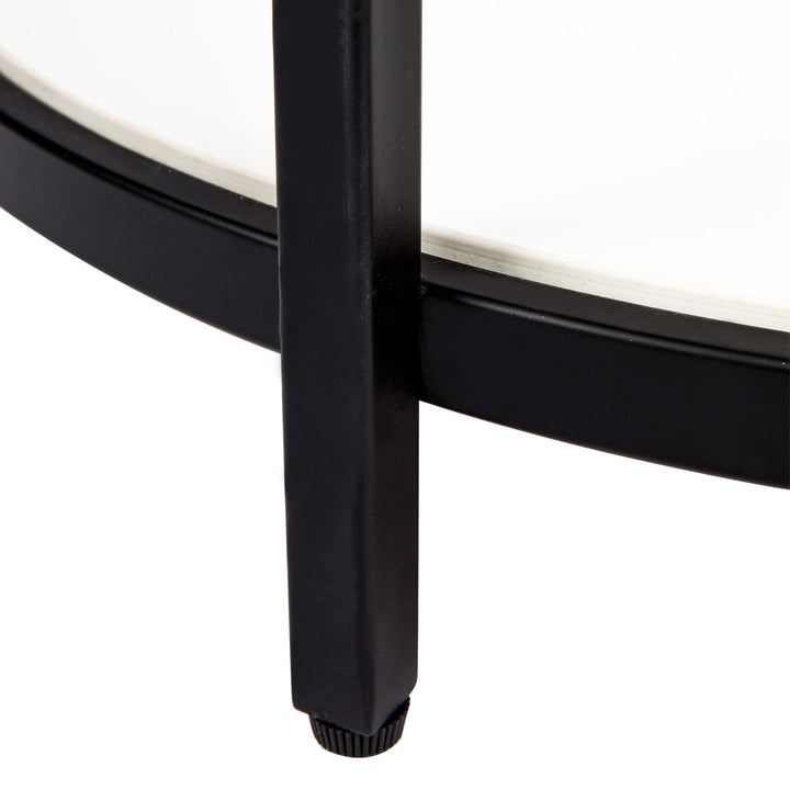 Crescent Stone Side Table