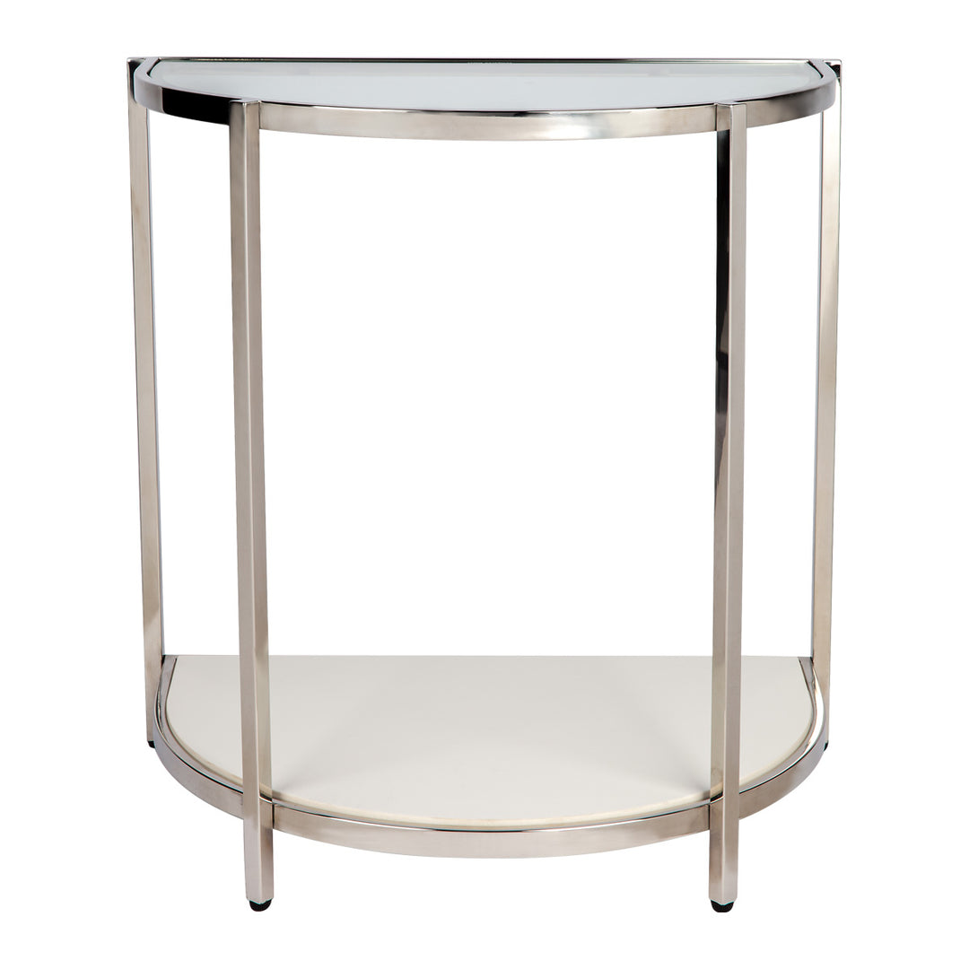 Crescent Stone Side Table