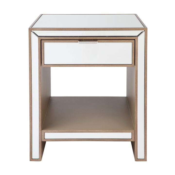 Sabrina Mirrored Bedside Table