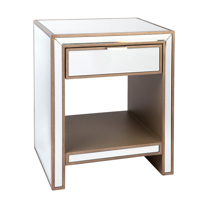 Sabrina Mirrored Bedside Table