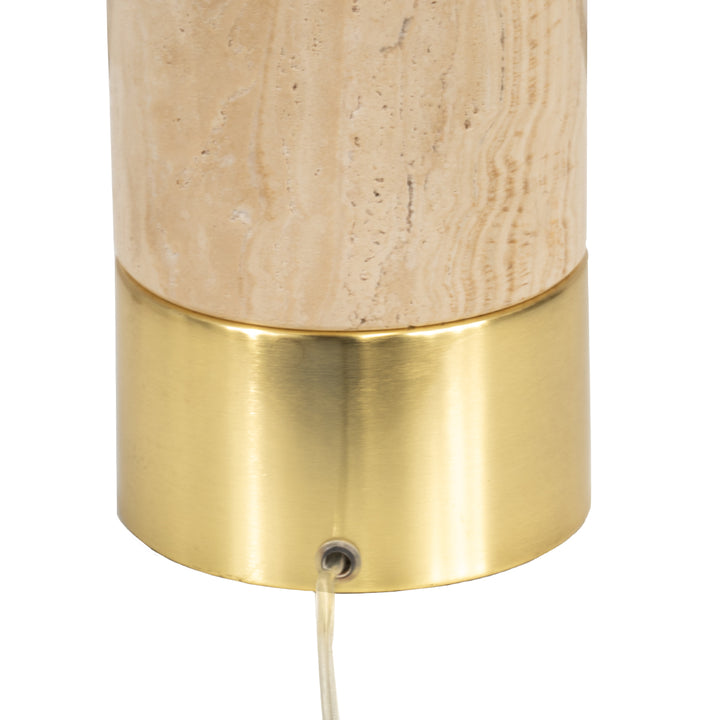 Paola Travertine Table Lamp