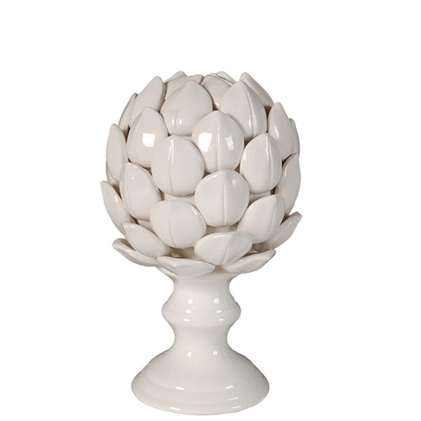 Artichoke Small Finial Ceramic. Care for this stunning artichoke finial by simply cleaning it with a damp cloth.