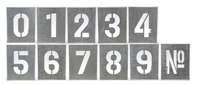 Number Wall Art. 11 individual pieces that make up this interesting and graphic statement