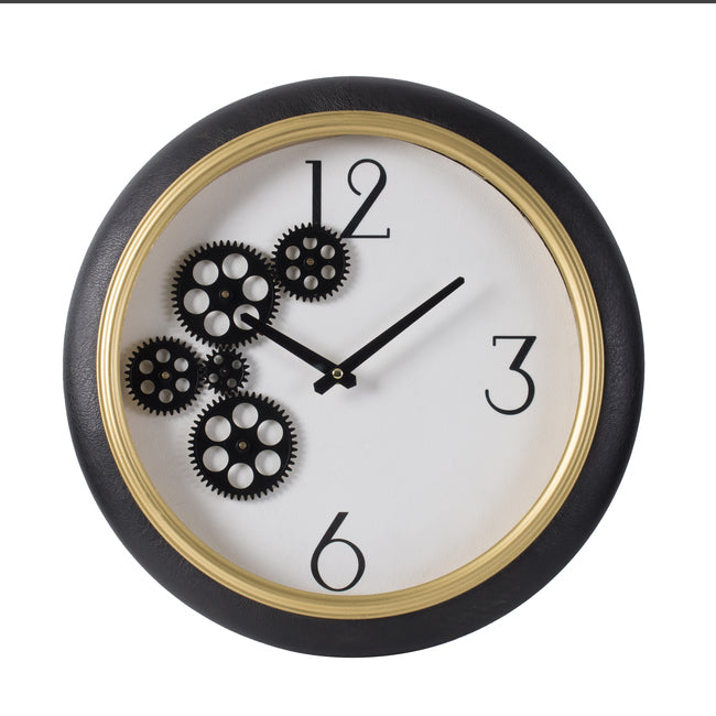 Black & White Gear Clock
