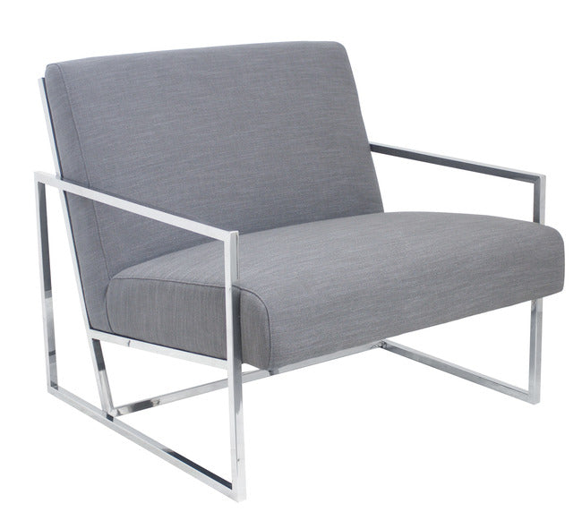 Jaxson Large Armchair Grey Metal Frame