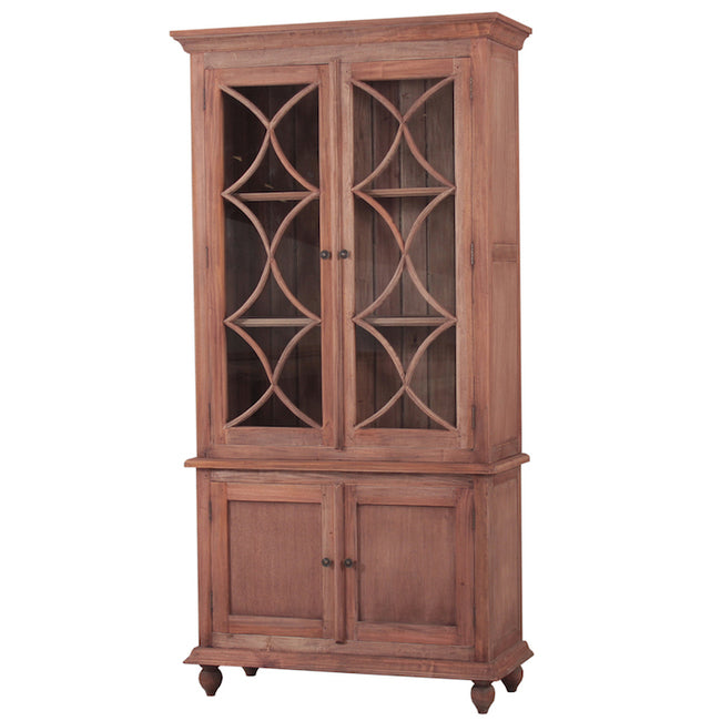 Brambles Country Cottage Display Cabinet Natural